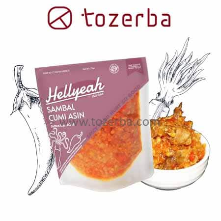 HELLYEAH Sambal Cumi Asin 170g